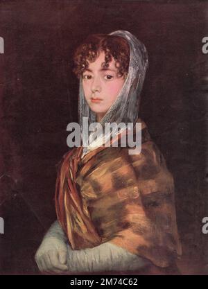 Ritratto di Senora Sabasa Garcia (Maria Garcia Pérez de Castro) 1804 di Francisco Goya. Foto Stock