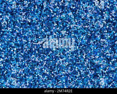 Blu scuro, glitter texture brillante brillante carta da imballaggio sfondo per Natale o Natale vacanza stagionale carta da parati decorazione, saluto e. Foto Stock