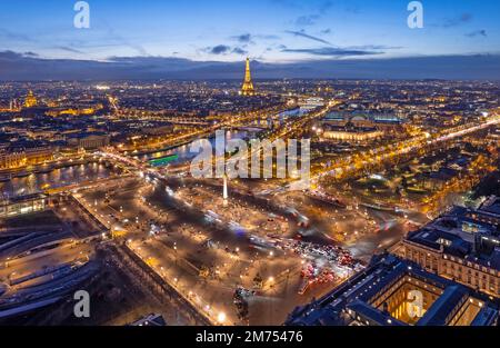 Francia, Parigi, zona dichiarata Patrimonio dell'Umanità dall'UNESCO, Place de la Concorde // Francia, Parigi (75), zona classée Patrimoine Mondial de l'Unesco, Place Foto Stock