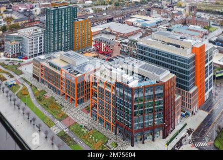 Il nuovo edificio del Barclays Technology Campus è stato completato e aperto per le aziende Foto Stock