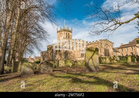 Chiesa Parrocchiale di Santa Maria, Castello di Barnard. Teesdale Foto Stock