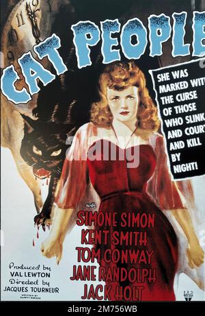 CAT PEOPLE 1942 RKO radio Pictures film con Simone Simon Foto Stock