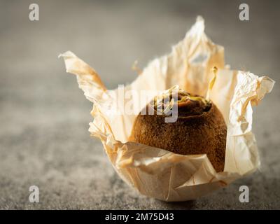 Tè del puer di mandarino avvolto in carta Foto Stock