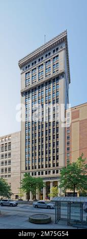 L'edificio Superior era il grattacielo più alto di Cleveland quando fu costruito nel 1922. Originariamente conosciuto come Cleveland Discount Building (una banca). Foto Stock