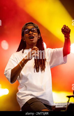 Biddinghuizen, Paesi Bassi. 21st ago, 2022. Koffee suona dal vivo al Lowlands Festival 2022 il 21 agosto 2022 a Biddinghuizen, Olanda. (Foto di Roberto Finizio/NurPhoto) Credit: NurPhoto SRL/Alamy Live News Foto Stock