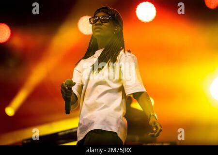 Biddinghuizen, Paesi Bassi. 21st ago, 2022. Koffee suona dal vivo al Lowlands Festival 2022 il 21 agosto 2022 a Biddinghuizen, Olanda. (Foto di Roberto Finizio/NurPhoto) Credit: NurPhoto SRL/Alamy Live News Foto Stock