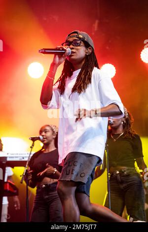 Biddinghuizen, Paesi Bassi. 21st ago, 2022. Koffee suona dal vivo al Lowlands Festival 2022 il 21 agosto 2022 a Biddinghuizen, Olanda. (Foto di Roberto Finizio/NurPhoto) Credit: NurPhoto SRL/Alamy Live News Foto Stock