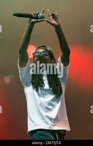 Biddinghuizen, Paesi Bassi. 21st ago, 2022. Koffee suona dal vivo al Lowlands Festival 2022 il 21 agosto 2022 a Biddinghuizen, Olanda. (Foto di Roberto Finizio/NurPhoto) Credit: NurPhoto SRL/Alamy Live News Foto Stock