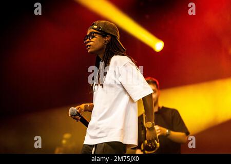 Biddinghuizen, Paesi Bassi. 21st ago, 2022. Koffee suona dal vivo al Lowlands Festival 2022 il 21 agosto 2022 a Biddinghuizen, Olanda. (Foto di Roberto Finizio/NurPhoto) Credit: NurPhoto SRL/Alamy Live News Foto Stock