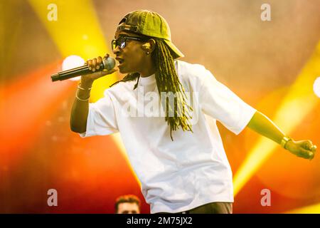 Biddinghuizen, Paesi Bassi. 21st ago, 2022. Koffee suona dal vivo al Lowlands Festival 2022 il 21 agosto 2022 a Biddinghuizen, Olanda. (Foto di Roberto Finizio/NurPhoto) Credit: NurPhoto SRL/Alamy Live News Foto Stock