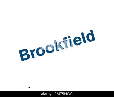 Brookfield Property Partners, logo ruotato, sfondo bianco Foto Stock