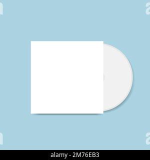 Vettore di mockup per la progettazione della copertina del CD Illustrazione Vettoriale