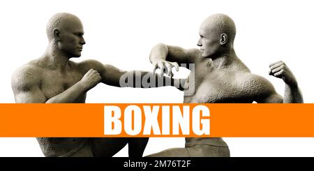 Corsi di boxe formazione concetto di combattimento background Foto Stock