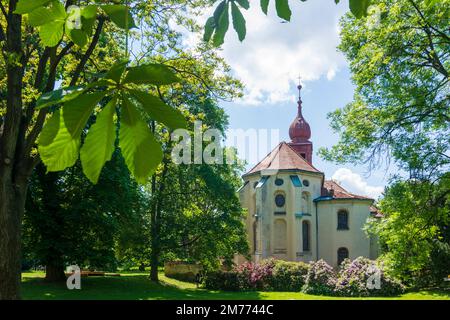 Opava (Troppau): Chiesa di Giovanni Battista in , Moravskoslezsky, Regione Moravo-Slesiana, Regione Mährisch-schlesische, Ceco Foto Stock