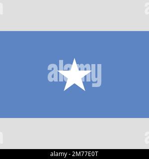 Bandiera vettoriale alta dettagliata della Somalia Illustrazione Vettoriale