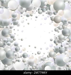 Splendido sfondo con perle di madreperla. Foto Stock