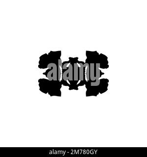 Icona test Rorschach. Simbolo di sfondo del test Rorschach di stile semplice. elemento di design del logo del marchio. Stampa di T-shirt di prova Rorschach. Vettore per adesivo. Illustrazione Vettoriale