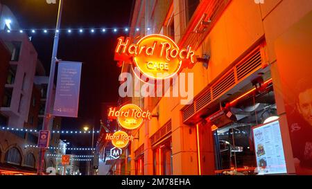 Hard Rock Cafe Dublino - DUBLINO, IRLANDA - 20 APRILE 2022 Foto Stock