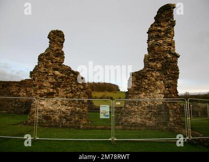 Una serie di porte a Sawley Abbey, preservando l'integrità della Chiesa abbaziale, Sawley, Clitheroe, Lancashire, Regno Unito, Europa Foto Stock