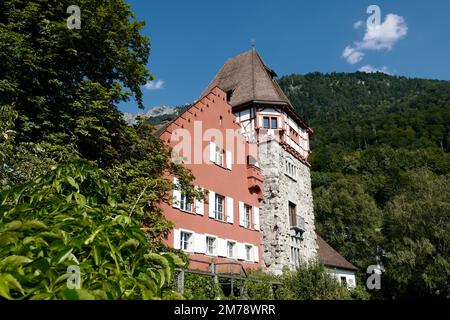 Red House, Vaduz, Liechtenstein, agosto 2022 Foto Stock