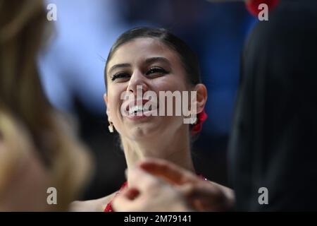 Bologna, Italia. 06th Jan, 2023. Lucrezia Beccari (Italia) ritratto durante il 2023 Bol su Ice â Plushenko and Friends, Sport sul ghiaccio a Bologna, gennaio 06 2023 Credit: Independent Photo Agency/Alamy Live News Foto Stock