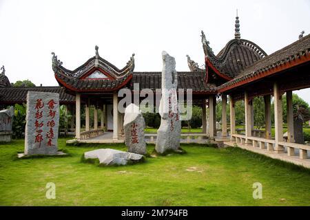 Hunan,Yueyang,Dongting Area lacustre, Foto Stock