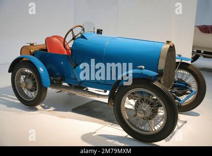 A 1929 Bugatti corso Type13 a due posti al Musée National de l'Automobile - Collection Schlumpf, Mulhouse, Francia Foto Stock