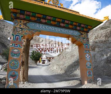 Monastero buddista di Capo giallo Rizong o Rhizong o Yuma Changchubling, Ladakh, India Foto Stock