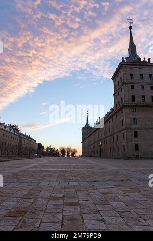 El Escorial, San Lorenzo de El Escorial, Madrid, Spagna Foto Stock