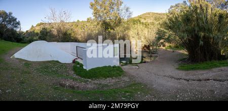 Le antiche terme romane di Casares a Malaga, Spagna Foto Stock