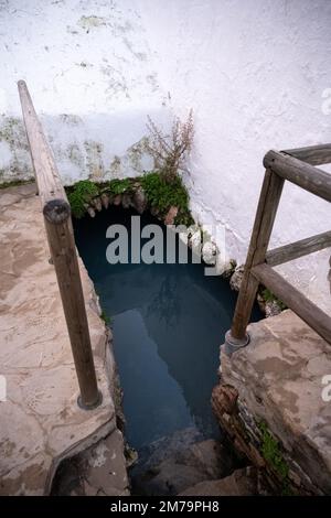 Le antiche terme romane di Casares a Malaga, Spagna Foto Stock