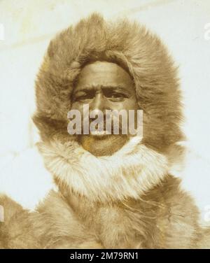 Matthew Henson, Matthew Alexander Henson (1866 – 1955) esploratore afroamericano che accompagnò Robert Peary in sette viaggi verso l'Artico Foto Stock