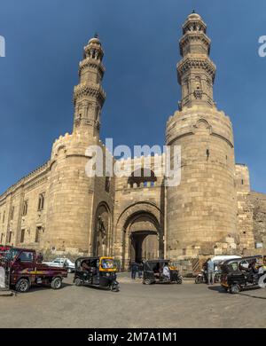 CAIRO, EGITTO - 29 GENNAIO 2019: Porta Bab Zuweila al Cairo, Egitto Foto Stock