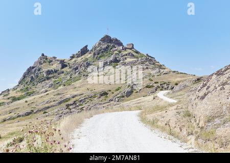 Le splendide Marko's Towers a Prilep, nel nord della Macedonia Foto Stock