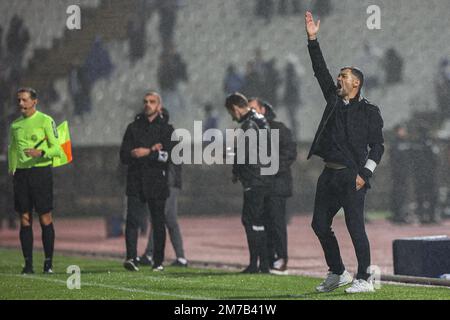 Lisbona, Portogallo. 07th Jan, 2023. Allenatore Sérgio Conceição del FC Porto visto durante la Liga Portugal Bwin match tra Casa Pia AC e FC Porto a Estadio Jamor.(Punteggio finale: Casa Pia AC 0:0 FC Porto) (Foto di David Martins/SOPA Images/Sipa USA) Credit: Sipa USA/Alamy Live News Foto Stock