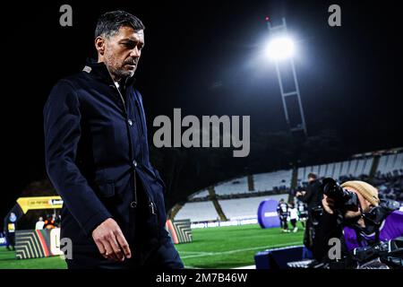 Lisbona, Portogallo. 07th Jan, 2023. Allenatore Sérgio Conceição del FC Porto visto durante la Liga Portugal Bwin match tra Casa Pia AC e FC Porto a Estadio Jamor.(Punteggio finale: Casa Pia AC 0:0 FC Porto) (Foto di David Martins/SOPA Images/Sipa USA) Credit: Sipa USA/Alamy Live News Foto Stock