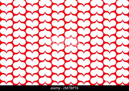 Sfondo pattern senza cuciture a forma di cuore. Amore San Valentino vettore illustrazione Illustrazione Vettoriale