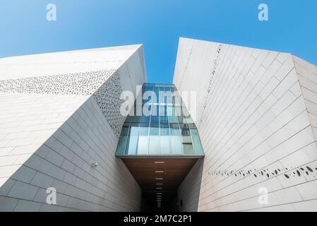Museo di Storia Naturale di Chengdu contro il cielo blu chiaro Foto Stock