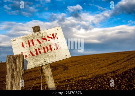 Francia. Puy de Dome (63) Nessun segno di caccia Foto Stock