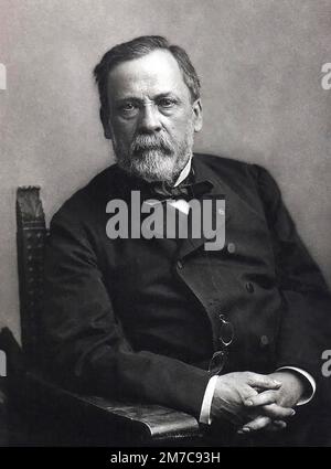 Ritratto del chimico francese Louis Pasteur, Francia 1870s Foto Stock