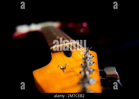 Chitarra elettrica (Fender Stratocaster) Foto Stock