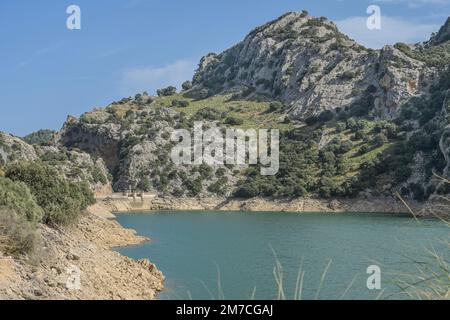 Stausee, Embalse de Gorg Blau, Serra de Tramuntana, Mallorca, Spanien Foto Stock