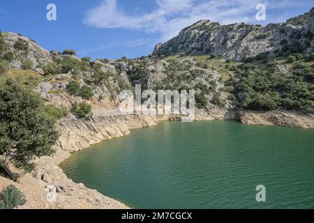 Stausee, Embalse de Gorg Blau, Serra de Tramuntana, Mallorca, Spanien Foto Stock