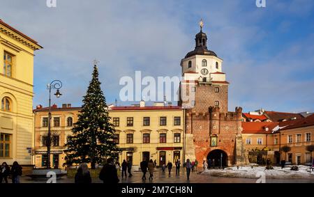 Lublino, Polonia - 25 dicembre 2022: Architettura della città vecchia di Lublino in Polonia Foto Stock