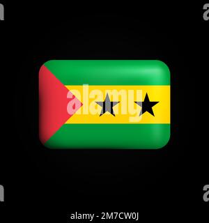 Icona bandiera Ucraina 3D. Bandiera nazionale dell'Ucraina. Illustrazione vettoriale Illustrazione Vettoriale