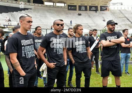 RJ - Rio de Janeiro - 01/09/2023 - ROBERTO DINAMITE, VELORIO - Cast of Vasco sono visti durante la scia dell'ex giocatore di calcio Roberto Dinamite, tenuto allo stadio Sao Januario. Roberto Dinamite, considerato uno dei più grandi idoli di Vasco da Gama, morì domenica (8) a 68 anni a causa di un tumore. Foto: Thiago Ribeiro/AGIF/Sipa USA Foto Stock