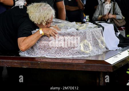 RJ - Rio de Janeiro - 01/09/2023 - ROBERTO DINAMITE, VELORIO - tifosi e tifosi sono visti durante la scia dell'ex giocatore di calcio Roberto Dinamite, che si è tenuto allo stadio Sao Januario. Roberto Dinamite, considerato uno dei più grandi idoli di Vasco da Gama, morì domenica (8) a 68 anni a causa di un tumore. Foto: Thiago Ribeiro/AGIF/Sipa USA Foto Stock