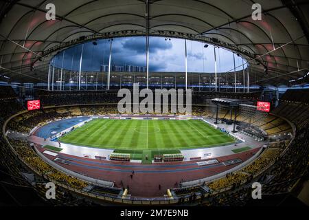 Kuala Lumpur, Malesia. 07th Jan, 2023. Vista dello Stadio Nazionale Bukit Jalil durante la partita della Coppa elettrica AFF Mitsubishi 2022 tra Malesia e Thailandia allo Stadio Nazionale Bukit Jalil. Punteggio finale; Malesia 1:0 Thailandia. Credit: SOPA Images Limited/Alamy Live News Foto Stock