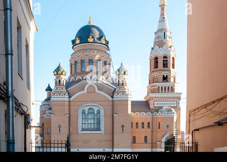 ST. SAN PIETROBURGO, RUSSIA - 12 APRILE 2019. Risurrezione Chiesa di Cristo in S. Petersburg vicino alla stazione ferroviaria di Varshavsky Foto Stock