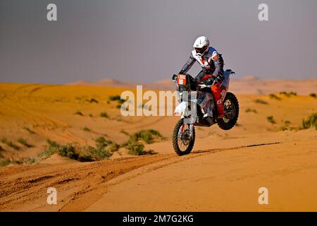 80 MARTYN HILLIER James (gar), Rich Energy OMG Racing Ltd, Gasgas, Moto, originale di Motul, in azione durante la fase 6 della Dakar 2023 tra Hail e Riyadh, il 6th gennaio 2023 a Hail, Arabia Saudita - Foto Gigi Soldano / DPPI Foto Stock